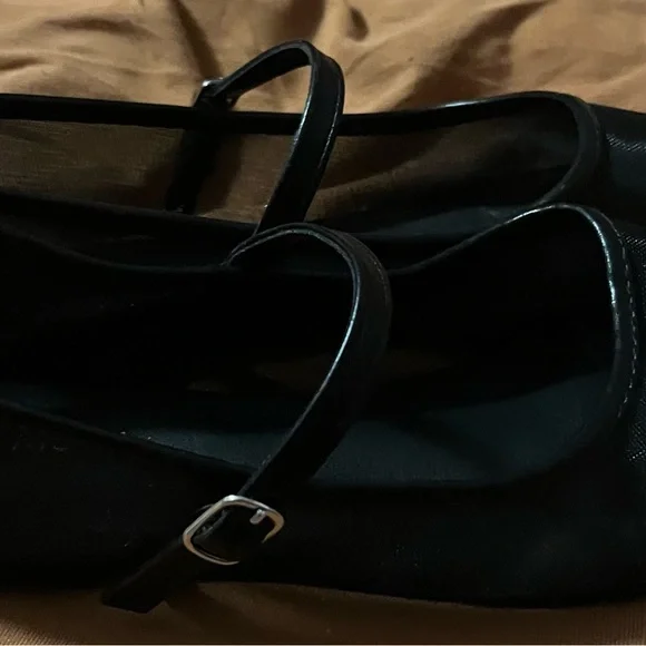 Black Mesh Flats Womens/Juniors Size 8 - Perfect for Summer! - Picture 5 of 6